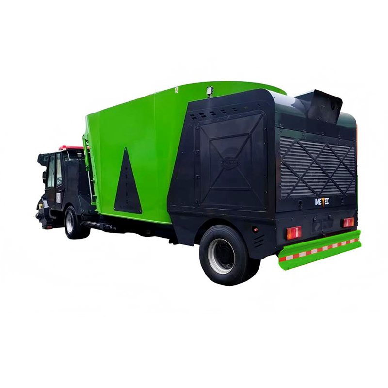 Self-propelled TMR feed mixer-dispenser