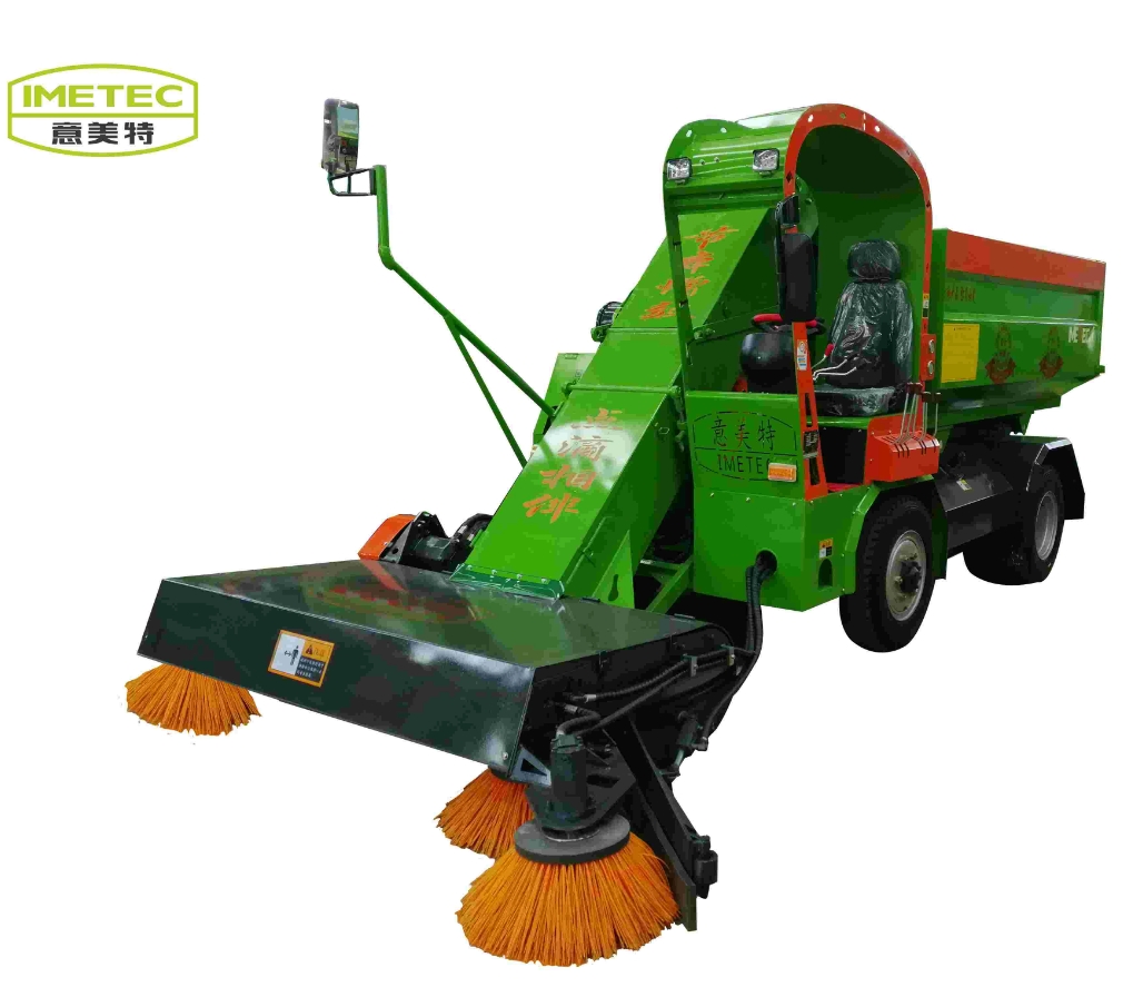 Саморазгружающаяся машина для сбора остатков 